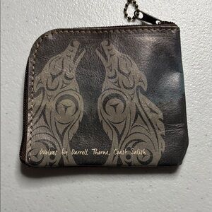 Wolves by Darrell Thorne, Coast Salish,  Design Pouch